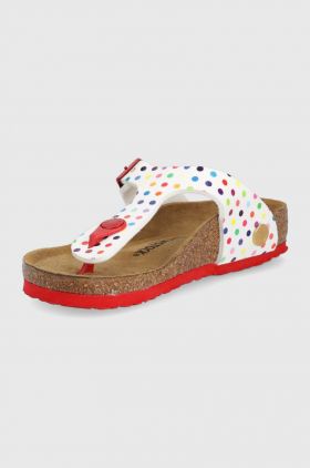 Birkenstock slapi copii culoarea alb