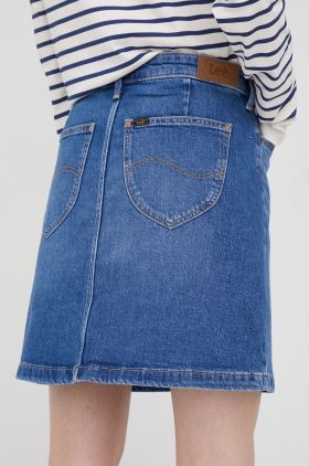 Lee fusta jeans mini, drept