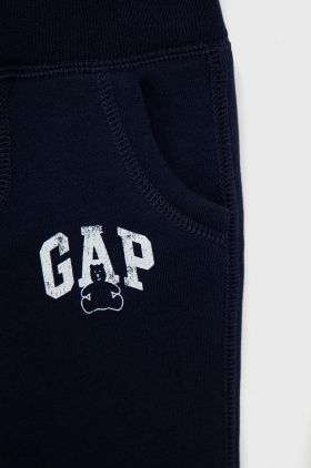 GAP pantaloni de trening pentru copii culoarea gri, cu imprimeu