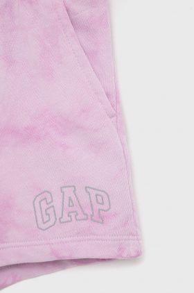 GAP pantaloni scurti copii culoarea violet, modelator