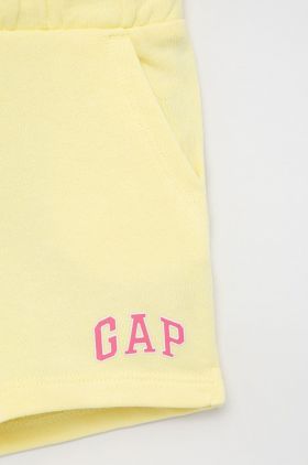 GAP pantaloni scurti copii culoarea violet, cu imprimeu, talie reglabila