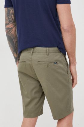 Lacoste pantaloni scurți bărbați, culoarea verde FH2647-02S