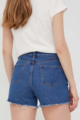 Answear Lab pantaloni scurti jeans femei, neted, high waist