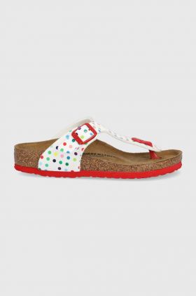 Birkenstock slapi copii culoarea alb