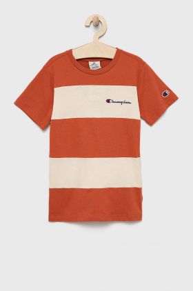 Champion tricou de bumbac pentru copii 305959 culoarea portocaliu, cu imprimeu