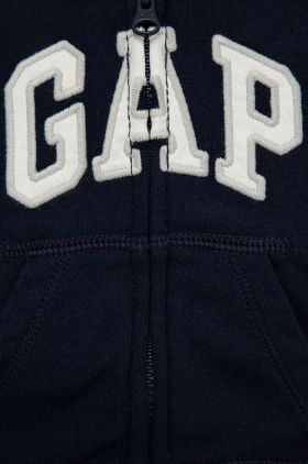 GAP bluza copii culoarea albastru marin, cu imprimeu