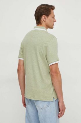 Michael Kors polo de bumbac culoarea verde, neted