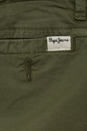 Pepe Jeans pantaloni scurti copii culoarea verde, talie reglabila