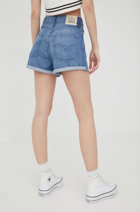 Levi's pantaloni scurti jeans Wltrd femei, neted, high waist