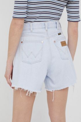 Wrangler pantaloni scurti jeans femei, neted, high waist