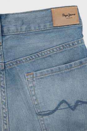 Pepe Jeans pantaloni scurti din denim pentru copii neted, talie reglabila