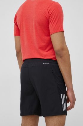 adidas Performance pantaloni scurți de alergare Own The Run H58593 barbati, culoarea negru