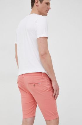 Pepe Jeans pantaloni scurti Mc Queen Short barbati, culoarea portocaliu