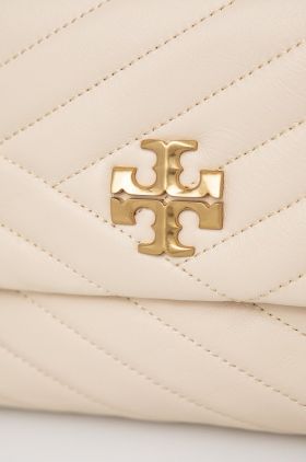 Tory Burch poseta de piele culoarea bej