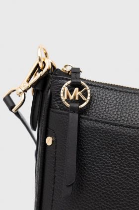 MICHAEL Michael Kors poseta de piele culoarea negru