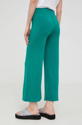 Answear Lab femei, culoarea verde, lat, high waist