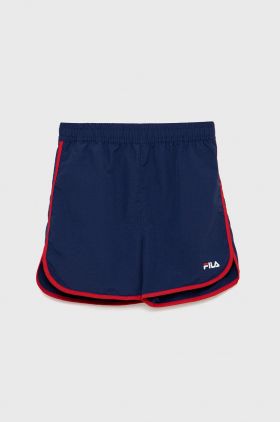 Fila pantaloni scurti de baie copii culoarea albastru marin