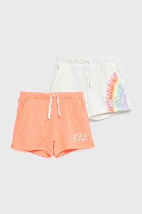 GAP pantaloni scurti copii culoarea roz, cu imprimeu