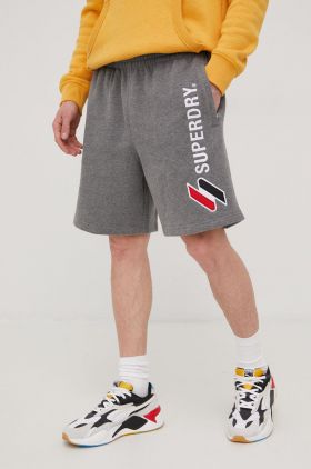 Superdry pantaloni scurti barbati, culoarea gri