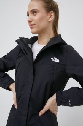 The North Face geaca outdoor Antora culoarea negru, de tranzitie