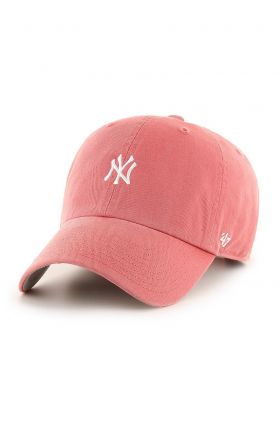 47brand șapcă New York Yankees culoarea roz, cu imprimeu