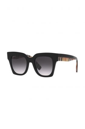 Burberry ochelari de soare femei, culoarea negru