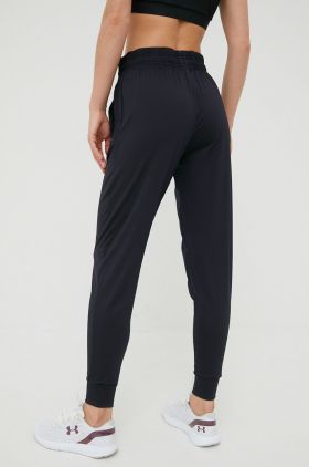 Under Armour pantaloni de antrenament 1369385 femei, culoarea gri, neted