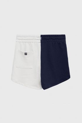 Puma pantaloni scurți din bumbac pentru copii 848405 culoarea bej, neted