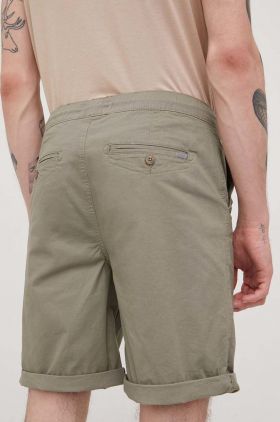 Solid pantaloni scurti barbati, culoarea verde