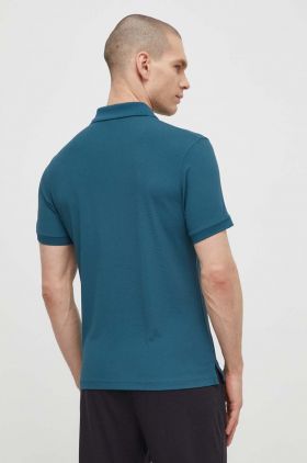 Helly Hansen tricou polo barbati, culoarea verde, cu imprimeu