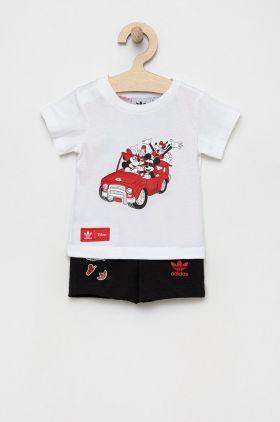 adidas Originals set de bumbac pentru copii Disney HF7538 culoarea alb