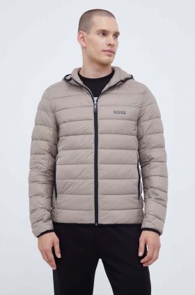 BOSS geaca BOSS ATHLEISURE barbati, culoarea bej, de tranzitie