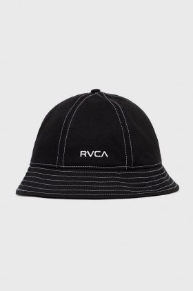 RVCA palarie din bumbac culoarea negru, bumbac