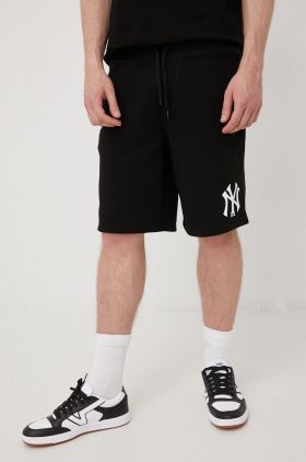 47brand pantaloni scurți MLB New York Yankees bărbați, culoarea negru BB017PEMIHS549827JK