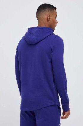 Under Armour bluza barbati, culoarea violet, cu glugă, cu imprimeu