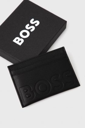 BOSS port-card bărbați, culoarea negru 50470809