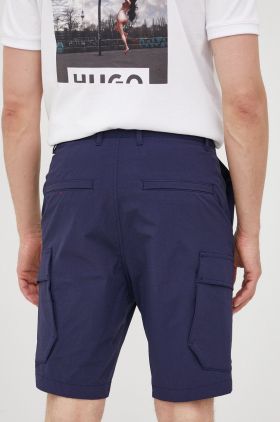 HUGO pantaloni scurti barbati, culoarea albastru marin