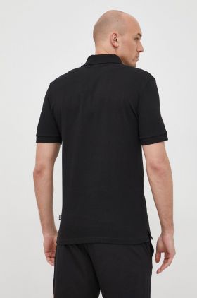 BOSS polo de bumbac culoarea negru, uni 50468362