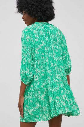 Answear Lab X limited festival collection BE BRAVE rochie culoarea verde, mini, evazati