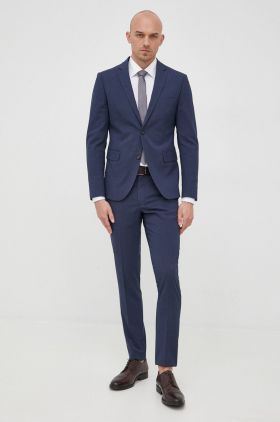 Lindbergh costum barbati, culoarea albastru marin, neted