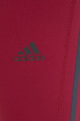 adidas Performance leggins de alergare Run Icons HD9138 femei, culoarea violet, cu imprimeu