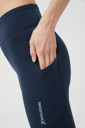 Houdini leggins sport Adventure femei, culoarea verde, neted