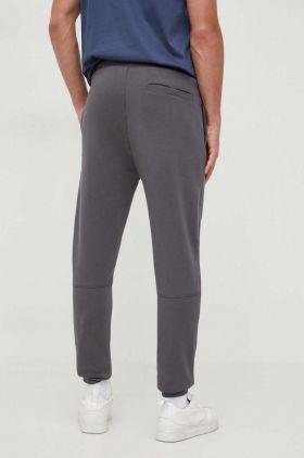 BOSS pantaloni de trening din bumbac CASUAL culoarea gri, uni 50468448