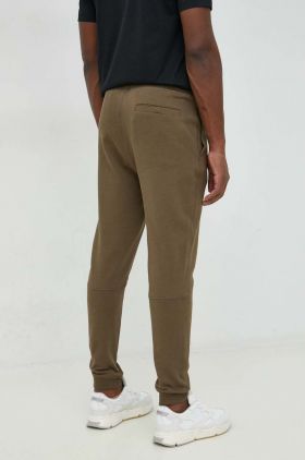 BOSS pantaloni de trening din bumbac CASUAL culoarea gri, uni 50468448