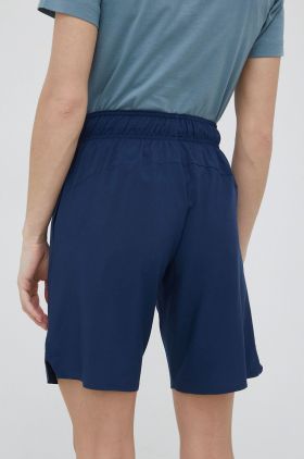 CMP pantaloni scurți outdoor femei, culoarea albastru marin, neted, medium waist