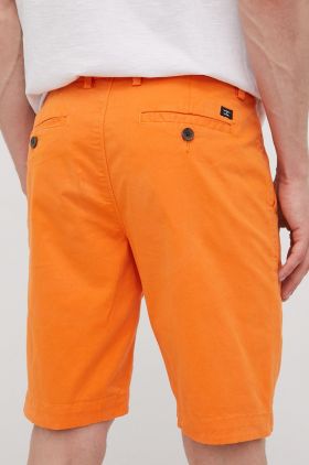 Superdry pantaloni scurti barbati, culoarea portocaliu