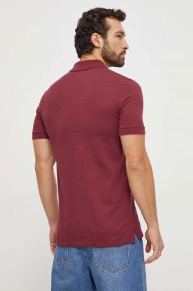 BOSS polo de bumbac culoarea roz, uni 50468301