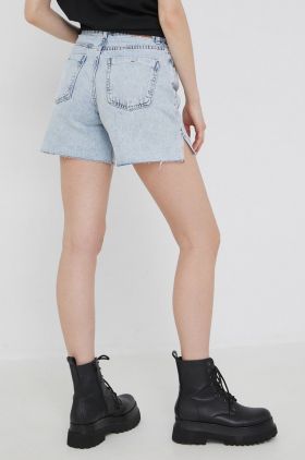 Answear Lab pantaloni scurti jeans femei, neted, high waist