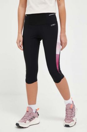 CMP leggins sport femei, culoarea negru, modelator