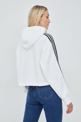 adidas Originals bluză HN5884 femei, culoarea alb, cu imprimeu HN5884-WHITE